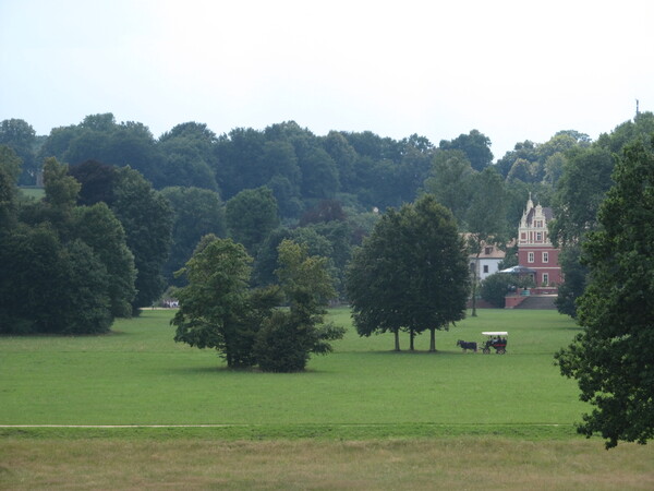 park Bad Muskau pohled na zámek