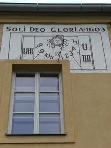 sluneční hodiny zámek Krásné Březno Ústí nad Labem