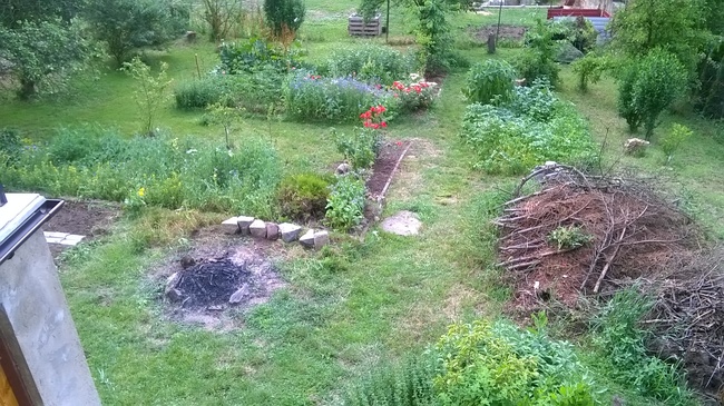 přírodní zahrada před rekonstrukcí